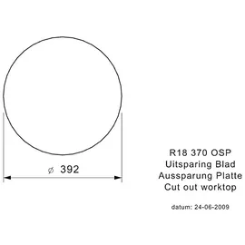 Reginox R18 370 OSP mit Stopfenventil ab Schrankbreite 45 cm / Einbau / Auflage - Silber