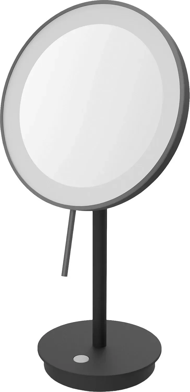 ZACK LED Kosmetikspiegel, schwarz - B/H/T ca. 20,00x37,80x20,00