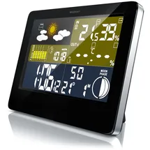 Bearware Funkwetterstation mit LCD Farbdisplay inkl. Außensensor & Wettervorhersage-Piktogramm
