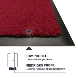 WohnDirect Fussmatten, Rot, 78x150 cm, Oeko-Tex® Standard 100, Teppiche - Böden, Fuß - Stufenmatten, Fußmatten und Schmutzfangmatten