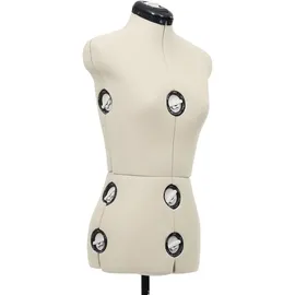 vidaXL Schneiderpuppe Verstellbar Weiblich Creme S Größe 33-40