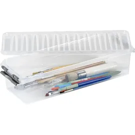 SUNWARE Q-Line Aufbewahrungsbox 38,5 x 14,1 x 9,3 cm 14-tlg. transparent
