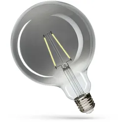 Spectrum E27 LED Retro Vintage Modern Schwarz Filament Leuchtmittel Glühbirne Alt Klassisch G125 Ø 125mm