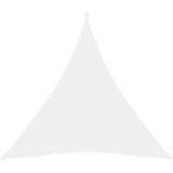 vidaXL Sonnensegel Oxford-Gewebe Dreieckig 4x4x4 m Weiß