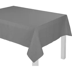 Tischdecke WIRTH "Wiessee" Gr. 1, grau, B:160cm L:130cm, Baumwolle, Leinen, Tischdecken