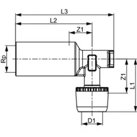 TECE TECElogo-Ax Wandscheibe lang Dimension 16mm x Rp 1/2,