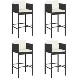 vidaXL Gartenstuhl 51 x 51 x 36 cm schwarz 4 St.