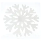 MICA Adventskranz Dekohänger Schneeflocke - ca. 50 cm weiß