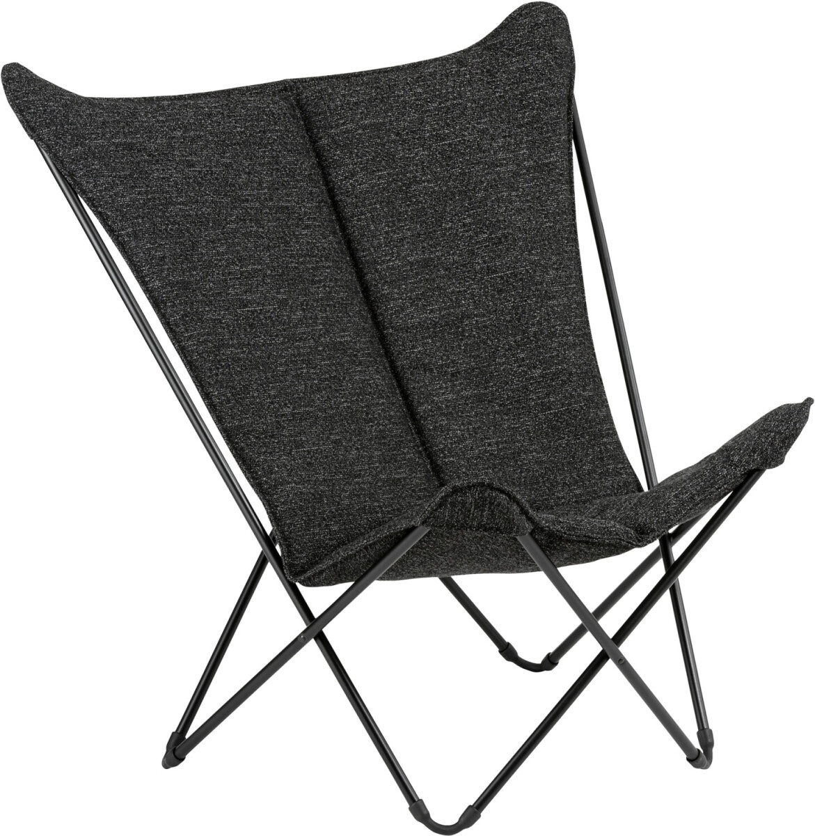 Lafuma gepolsterter, breiter Butterfly Chair Bezug Sunbrella Farbe: Tundra Schwarz LFM2859-3713