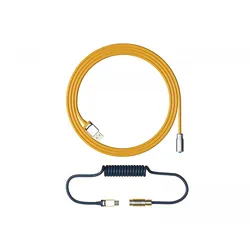 Akko Custom Coiled Aviator USB-C Cable V2 - Macaw