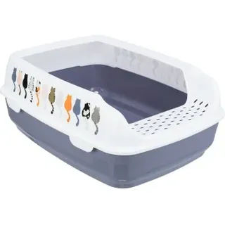 Trixie Katzentoilette Delio 38×20×50cm Lila/Weiß