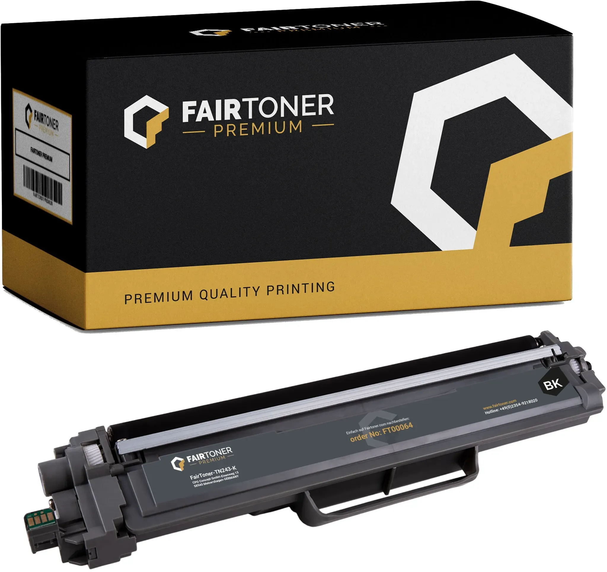 Premium Kompatibel für Brother DCP-L 3550 CDW (TN-243BK) Toner Schwarz
