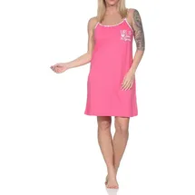 normann Spaghetti Träger Nachthemd Rosa 48-50
