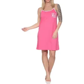 normann Spaghetti Träger Nachthemd Rosa 48-50