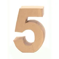 Glorex  Gmbh Papp Zahl 5 17,5 X 5,5 cm Pappartikel