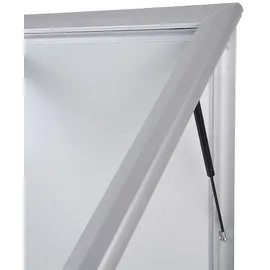 Showdown-Displays Schaukasten T-Linie, B1, außen, 27 x A4 mit Gasdruckfeder
