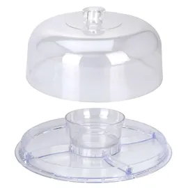 Excellent Houseware 6-in-1 Servierplatte | transparent