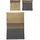IRISETTE Edel-Feinbiber Braun-Grau 135 x 200 cm + 80 x 80 cm