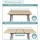 home collective Esstisch ausziehbar 120-160 x 75 x 80 cm Eiche hell