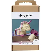 Creativ Company Häkelset Amigurumi Einhorn Mehrfarbig