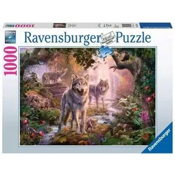 RAVENSBURGER 15185 Puzzle Wolfsfamilie im Sommer