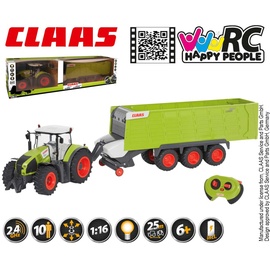 Happy People Traktor Claas Axion 870 RTR mit Anhänger Cargos 9600 34425