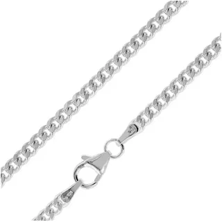 trendor 41291 Herren Halskette 925 Silber Panzerkette 2,7 mm breit, 50 cm