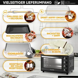 STILLSTERN Minibackofen schwarz