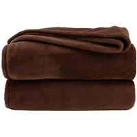 Heimtexland Kuscheldecke flauschig Flanell Wohndecke warm Oekotex Tagesdecke Überwurf