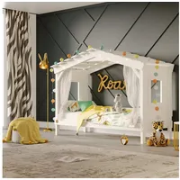 Bibex Kinderbett DOLCE NIDO Kinderbett, Spielbett, Spielhaus, weiss