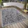 HANSE HOME Telu In- & Outdoor Teppich Wetterfest – Modernes Muster, Wasserfest robuster Aussenteppich Flachgewebe für Garten, Balkon, Terrasse, Wohnzimmer – Grau Beige, 63x120cm