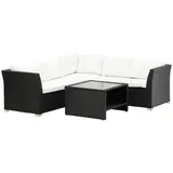 VCM Haiti Loungeset 2 Teile 1 x 1 x 0 cm schwarz,weiß