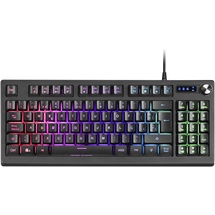 Mars Gaming MKREVOES, H-Mech Compact TKL Tastatur und Ziffernblock, Volle RGB-Beleuchtung, Spanisch Sprache