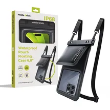 mobile origin Waterproof Floating Case with Small Pouch 6.8" black/white