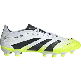 adidas Predator Pro MG Herren cloud white/core black/lucid lemon 47 1/3