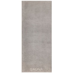 Cawö Saunatuch Cawö Saunatuch Pure 6501, Baumwolle, 100% Baumwolle grau