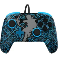PDP Rematch Wired Controller Glow in the Dark Blau Nintendo Switch