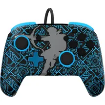 PDP Rematch Wired Controller Glow in the Dark Blau Nintendo Switch