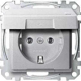Merten Schuko-Steckdose IP44 Aluminium 1 St.