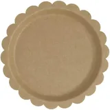 Rico Design Pappteller Kraftpapier 8 St. 23 cm