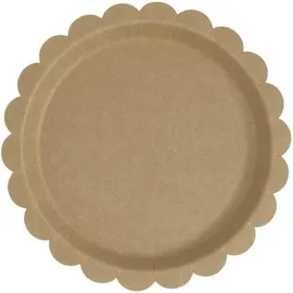 Rico Design Pappteller Kraftpapier 8 St. 23 cm