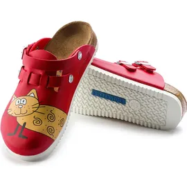 Birkenstock Clog Kay Superlauf, Birko-Flor, Cat Red, schmal, Größe 42