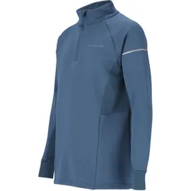 Endurance Funktionsshirt "Kredly", Jungen, Gr. 128, blau (blau, grau), 85% Polyester, 15% Elasthan, unifarben, normal, ohne Ausschnitt, Shirts Funktionsshirt, mit reflektierenden Elementen