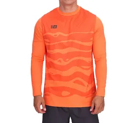 Outfitter OCEAN FABRICS Tahi Herren Torwart-Trikot Feuchtigkeitsregulierend und Schnelltrocknend Langarm-Shirt Fußball Longsleeve OUT-M-1033-OTW-81 Orange - M