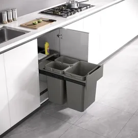 Svita Einbaumülleimer 40 l Grau