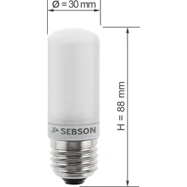 sebson E27 LED Leuchtmittel warmweiß - 4x Lampe 4W ersetzt 35W Birne SEBSON