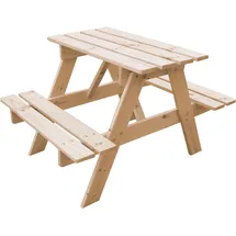 TIMBELA Kindersitzgarnitur Holz M012-1 Klein