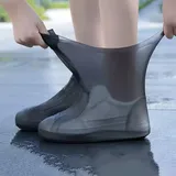 Yawdil 1 Paar wiederverwendbare wasserdichte Regenschuhe Überschuhe Silikon Outdoor Regen Stiefel Überschuhe Verschleißfeste Latex Schuhüberzieher