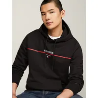 Tommy Hilfiger Hoodie HILFIGER STRIPE TERRY HOODY schwarz XXXL