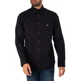 GANT Herren Hemd schwarz, schwarz, NOS